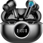 Wireless Earbuds, 2026 Bass-3.0 Bluetooth 5.4 Headphones 3D-Stereo Ear Buds, 4 ENC Noise Cancelling Mic, 40+Hrs USB-C in-Ear Earphones, IP-X7 Waterproof Sport Workout Gym for Laptop Pad Android iOS