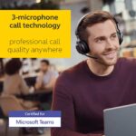 Jabra Evolve2 65 Bluetooth Wireless Headset with Mic for Calls and Music, Dual-Ear Headphones with USB-A Adapter and Charging Stand, Up to 37 Hours Battery, Works with Microsoft Teams, Black - Image 2