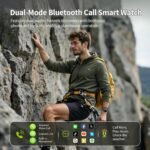 Smart Watches for Men (Answer/Make Call), 1.53" HD Military Smartwatch, 50+ Days Extra-Long Battery Life Fitness Tracker, Flashlight/110+Sports/Heart Rate/Sleep Monitor/IP68 Waterproof Android iOS - Image 2