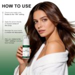 Hair Growth Serum, Rosemary Oil for Hair Growth, Thinning Hair & Hair Density Serum with Flow Controlled Massage Applicator, Peptides, Niacinamide, Caffeine, Scalp Serum for Reduced Hair Fall 60 ML - Image 4