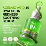Anua Azelaic Acid 10 Hyaluron Redness Soothing Serum, Facial Serum for Blemish-Prone & Oily-Prone Skin, Lightweight & Hydrating Blemish Care, Hyaluronic Acid, Korean Skincare, 1.01 fl oz. - Image 2