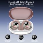 Wireless Earbuds, Bluetooth 5.4 Headphones Sport, Over Ear Buds With ENC Noise Cancelling Mic, 48H, Wireless Earphone With Earhooks, Stereo Deep Bass, IP7 Waterproof for Workout Running, Rose Gold - Image 6