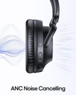 TAGRY Hybrid Active Noise Cancelling Headphones 100H Playtime Wireless Over Ear Bluetooth Headphone with Fast Charging Hi-Res Audio Comfort Earcups Headsets for Travel Home Office Phone PC Black - Image 2
