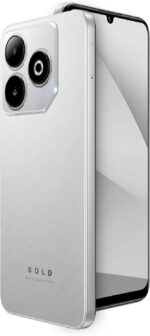 BLU Bold K12 | 2025 | Unlocked | 6.8” HD+ 120Hz Infinity Display | 50MP Main + 8MP Selfie Cameras | 128GB Internal Storage | US Version | US Warranty | Silver - Image 3