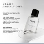 Alex Costa Hydrating Argan Oil Daily Hair Serum by Forte Series Sulfate Free Argan Hair Oil for Men Hair Serum for Dry Damaged Hair, for Styling Hair (75 ml / 2.5 oz) - Image 7