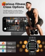 Smart Watches for Men(Waterproof/Call/Answer), Rugged Military Smart Watch with Heart Rate/Oxygen/Pressure/Sleep Monitor/124 Sports Modes, Fitness Tracker Tactical Watch for Android Phones/iPhone - Image 3