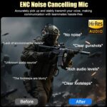 2.4GHz Wireless Gaming Headsets for PS5/PS4/PC/Switch/Xbox, RGB Noise Cancelling Over-Ear Headphones with 7.1 Surround Sound, 40mm Drivers, 276g Ultraligero, Memory Foam, 45H Gaming Headphones Black - Image 2