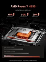 KAIGERR 2026 New Gaming Laptop, 16.0inch Laptop Computer with AMD Ryzen 7 H255(8C/16T, Up to 4.9GHz), 16GB DDR5 512GB NVMe SSD Windows 11 Laptop, Radeon RX Vega 8 Graphics,WiFi 6, Backlit KB - Image 2