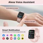 Fitpolo Smart Watches for Women Android iPhone, 1.8'' Women Smartwatch with Alexa Built-in, Bluetooth Calls, IP68 Waterproof, 7 Days Battery, Heart Rate/Sleep/SpO2 Monitor, 110 Sports Mode - Image 3