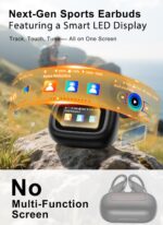 Wireless Earbuds, ENC Noise Cancelling Sport Ear Buds with Smart Charging Case, Bluetooth 5.4 Headphones, 5 EQ Over-Ear Earbuds for Sports/Workout/Gym-– Matte Black - Image 4