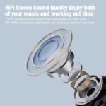 Boean Bluetooth Headphones, Wireless Headphones with 16 Hours Playtime Bluetooth 5.3 Wireless Earbuds HD Deep Bass Stereo Sound Isolation IPX7 Waterproof Earphones for Workout Running Sports - Image 3