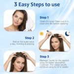 Hair Growth Serum Roll On with 3% Rosemary,3% Batana Oil,2% Pea Extract,2% Ginger Root Oil,Stronger Root,stimulate follicle,Hair Thicker,Hair Loss Treatment,Hair Growth Serum(30ML/1.01FL.OZ) - Image 6
