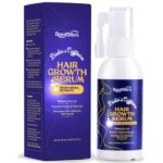 Hair Growth Serum, Rice Water & Biotin & Caffeine, Hair Growth Spray for Men & Women, Hair Oils for Hair Growth - Hair Thinning, Longer, Fuller Hair, Enriched with Seven Herbal Extracts