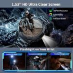 Smart Watches for Men (Answer/Make Call), 1.53" HD Military Smartwatch, 50+ Days Extra-Long Battery Life Fitness Tracker, Flashlight/110+Sports/Heart Rate/Sleep Monitor/IP68 Waterproof Android iOS - Image 3