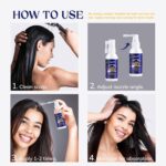 Hair Growth Serum, Rice Water & Biotin & Caffeine, Hair Growth Spray for Men & Women, Hair Oils for Hair Growth - Hair Thinning, Longer, Fuller Hair, Enriched with Seven Herbal Extracts - Image 9