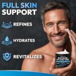 Mens Face Moisturizer Cream - Anti Aging & Wrinkle Repair - After Shave Lotion for Men with Collagen, Retinol, Vitamins E, Jojoba Oil - Age Facial Skin Care - Lightweight Day & Night Cream - 4 oz - Image 2