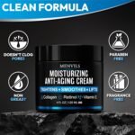 Mens Face Moisturizer Cream - Anti Aging & Wrinkle Repair - After Shave Lotion for Men with Collagen, Retinol, Vitamins E, Jojoba Oil - Age Facial Skin Care - Lightweight Day & Night Cream - 4 oz - Image 8