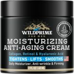 Men's Face Moisturizer Cream - Anti Aging & Wrinkle - Men's Shave Lotion - Made in USA - Collagen, Hyaluronic Acid, Vitamins E & A, Avocado Oil - Age Facial Skin Care, Day & Night Moisturizing, 2 oz