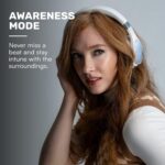 Raycon The Everyday Wireless Bluetooth Over Ear Headphones, with Active Noise Cancelling, Awareness Mode and Built in Microphone, IPX 4 Water Resistance, 40 Hours of Battery Life (Black) - Image 7