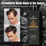 Root Activator Shampoo for Men: Hair Growth Shampoo for Thinning Hair, Hair Loss & Scalp Health – Natural Herbal Formula with Cooling Sensation – Sulfate-Free - Image 2