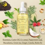 Natural Hair Growth Oil Kit with Rosemary Hair Oils for Hair Growth for Dry Damaged Hair, for Men and Women 2PCS*2 fl.oz (Yellow) - Image 2