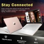 HP Stream 14" HD BrightView Laptop, Intel Celeron N150, 16GB RAM, 288GB Storage (128GB UFS + 160GB Docking Station Set), Intel UHD Graphics, 720p Webcam, Wi-Fi, 1 Year Office 365, Win 11 S, Gold - Image 4