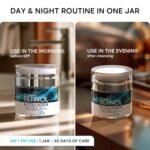 Face Moisturizer Retinol Cream, Anti Aging Neck Firming Cream, Collagen Day & Night Face Cream with Hyaluronic Acid for Women & Men, 1.85 Fl Oz - Image 8