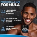 Mens Face Moisturizer Cream - Anti Aging & Wrinkle Repair - After Shave Lotion for Men with Collagen, Retinol, Vitamins E, Jojoba Oil - Age Facial Skin Care - Lightweight Day & Night Cream - 4 oz - Image 4