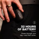 Raycon Everyday Classic Bluetooth Wireless Earbuds + Microphone with Active Noise Canceling, Sweat & Water-Resistant Earphones, Ear Buds Wireless Bluetooth 32 Hours Playtime (Black) - Image 3