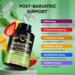Bariatric Multivitamin - 45 mg Iron Supplements - Made in USA - for Women & Men - All-in-One, 21 Essential Vitamins - Gastric Sleeve Support - Free of Sugar, Gluten & Soy - 90 Capsules, Once Daily - Image 4