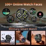 Smart Watches for Men (Answer/Make Call), 1.53" HD Military Smartwatch, 50+ Days Extra-Long Battery Life Fitness Tracker, Flashlight/110+Sports/Heart Rate/Sleep Monitor/IP68 Waterproof Android iOS - Image 7