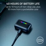 Razer Hammerhead V3 HyperSpeed Wireless Multi-Platform ANC Gaming Earbuds – 2.4GHz & Bluetooth 6.0, Up to 40 Hr Battery, THX Spatial Audio, for Smartphones, PC, Laptop, Tablet, PS5, Steam Deck – Black - Image 5