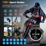 Smart Watch, 2026 AMOLED 1.43" Fitness Smartwatch for Men Women, Bluetooth 5.4 Call, 130+Sports Modes, 60+Days Flashlight, Heart Rate/Sleep Monitor, IP68 Waterproof Activity Tracker for Android iOS - Image 7