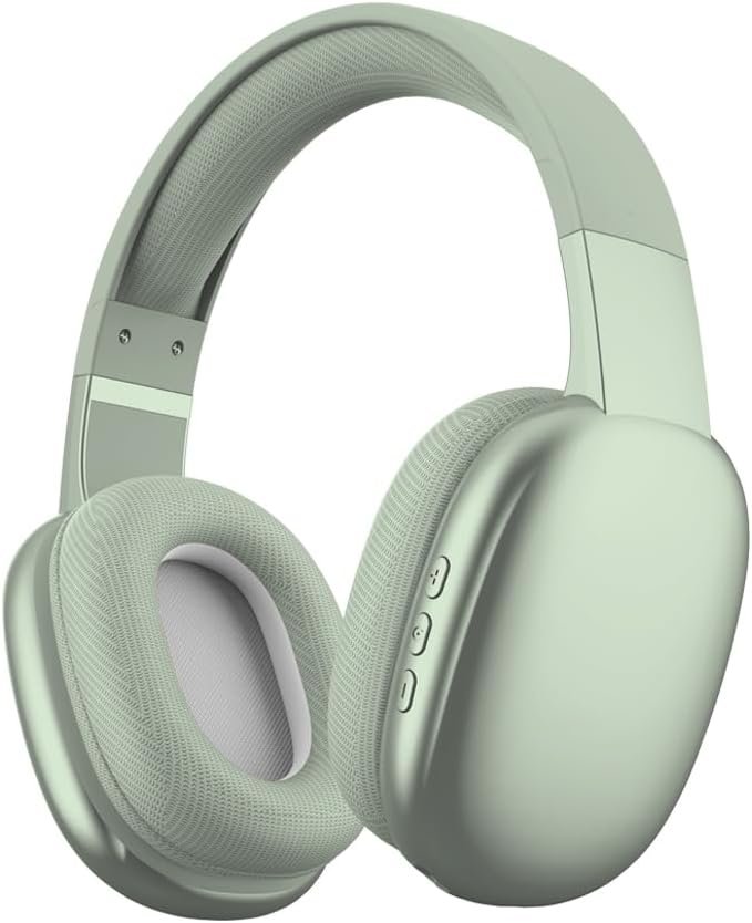 51fdMFqoVzL._AC_SL1000_.jpg Gabba Goods Wireless Over Ear Bluetooth Headphones with Microphone - Wireless Headset -Noise Reduction - Bluetooth, Wired,Built in Micro SD for Travel, Home, Work TV,PC,Gaming,Cellphone (Mint) - Image 1