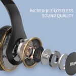 Uliptz Wireless Bluetooth Headphones, 65H Playtime, 6 EQ Sound Modes, HiFi Stereo Over Ear Headphones with Microphone, Foldable Lightweight Bluetooth 6.0 Headset for Travel/Office/Cellphone/PC - Image 7