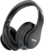 Uliptz Wireless Bluetooth Headphones, 65H Playtime, 6 EQ Sound Modes, HiFi Stereo Over Ear Headphones with Microphone, Foldable Lightweight Bluetooth 6.0 Headset for Travel/Office/Cellphone/PC