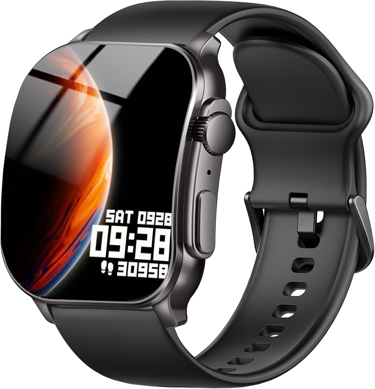 610FWCGZUtL._AC_SL1500_.jpg Smart Watch, 2.01" AMOLED Curved Touchscreen Fitness Watch for Men Women, IP68 Waterproof, 24/7 Heart Rate/Sleep Monitor, Fitness Tracker with Pedometer, 120+ Sports Modes, Smartwatch for Android iOS - Image 1