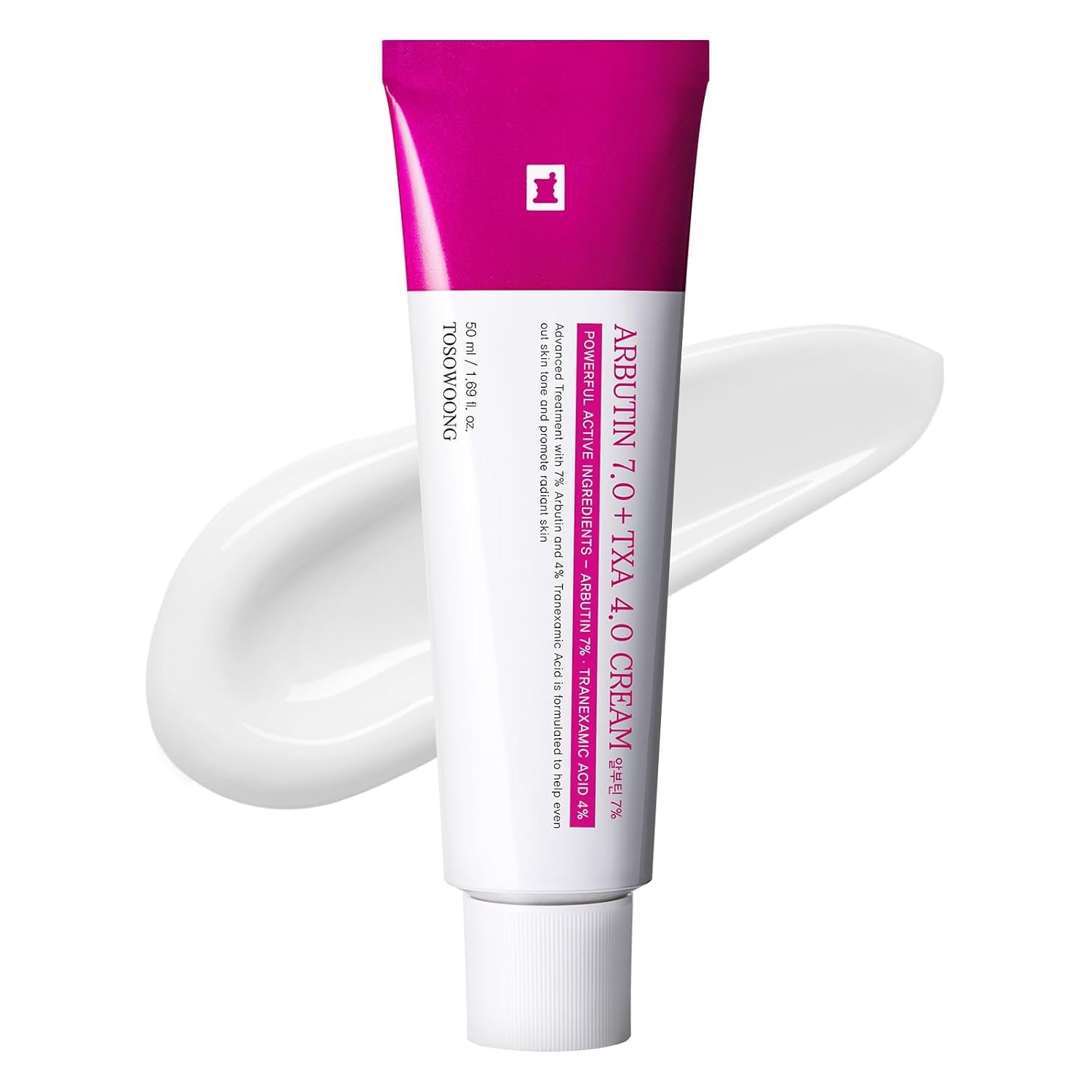 614yBRX5-cL._SL1500_.jpg TOSOWOONG Arbutin 7% + Tranexamic Acid 4% Cream, 70,000ppm Arbutin, 40,000ppm TXA, Niacinamide, Glutathione, Dark Spots, Freckle, Blemishes, Pigmentation, Korean Skin Care, 50ml, 1.69 fl.oz. - Image 1