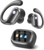 jaddsa Wireless Earbuds, Bluetooth 5.4 Sport Headphones with Smart Charging Case, ENC Noise Cancelling, Ear Buds with IPX7 Waterproof & Bass Stereo Sound for iOS, Android – Jet Black