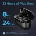 Monster Wireless Earbuds,5.3 in-Ear Headphones Bluetooth Headphones Touch Control with Charging Case, Bluetooth Earbuds,32H Play Black - Image 2