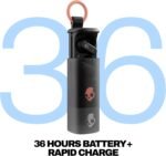Skullcandy Dime Evo Wireless Earbuds, Bluetooth Headphones, Noise Isolating Fit, Up to 36 Hours Battery, Microphone for iPhone Android, Easy Carry with Clip-Anywhere Case - True Black - Image 2