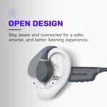 Raycon Bone Conduction Headphones Bluetooth - Open Ear Running Headphones, Sweat & Water-Resistant Earbuds with Mic for Sports & Workouts, 13hr Playtime (Blue) - Image 3