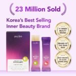Glow, 1200mg Snail Mucin Supports Skin Elasticity, Collagen Peptides Jelly Stick, Kiwi Flavor, Biotin, Vitamin C, Hyaluronic Acid, Prebiotics, Korean Skin Care, 10 Sticks - Image 3