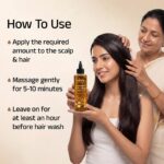 Vedix Keshamrut Herbs Infused Ayurvedic Hair Oil With Bhringraj, Amla & Rosemary I Control Hair Fall & Boost Hair Growth I 16+ Whole Herbs, Leaves & Flowers I No Mineral Oils & Chemicals (200ml) - Image 6