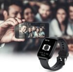 Smart Watch for Men Women Compatible with iPhone Samsung Android Phone 1.69 inch Full Touch Screen IP68 Waterproof Bluetooh Fitness Tracker Heart Rate/Sleep Monitor (Black) - Image 5