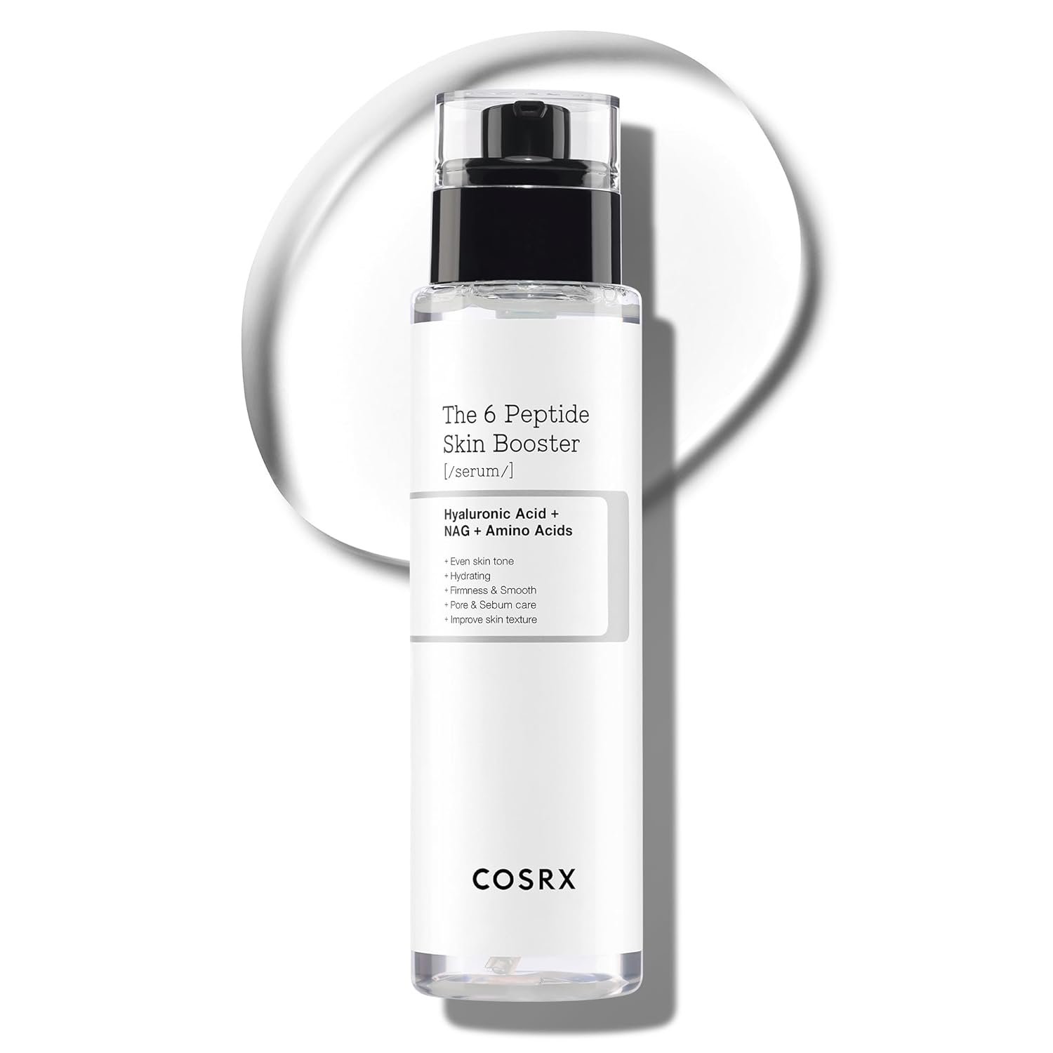 61ZNyaBF0CL._SL1500_.jpg COSRX 6X Peptide Collagen Skin Booster Toner Serum for Dull & Uneven Skin, Preps Skin with Copper Peptides, GHK-Cu, Skin Renewal Boosting Facial Essence, Korean Skin Care, 5.07 oz, Mothers Day Gifts - Image 1