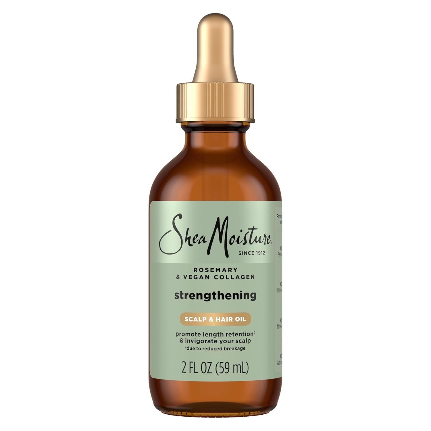 61dTdzLRKoL._SL1500_.jpg Shea Moisture Strengthening Scalp & Hair Oil Rosemary & Vegan Collagen To Protect The Scalp And Strengthen Hair With ScalpBoost Technology For A Cooling Sensation With ScalpBoost Technology 2 Fl Oz - Image 1