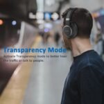 KVIDIO Active Noise Cancelling Headphones, 70 Hours Playtime Bluetooth Headphones Wireless with Microphone, Transparency Mode, Deep Bass and Hi-Fi Stereo Sound Over Ear for Travel Office - Image 4