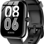 Smart Watch with Alexa Built-in, 1.83" HD Health Fitness Tracker, Bluetooth Calls/Notifications, 120+ Sports Modes, 24/7 Heart Rate/Sleep Tracking, IP68 Waterproof for iPhone and Android (Black)