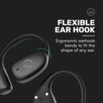 Raycon Essential Open Ear Earbuds – Open Ear Headphones, Earbuds Wireless Bluetooth, Sweat & Water-Resistant Earphones, Running Headphones with Ultra-Lightweight Design, 36 Hours Battery Life (Black) - Image 6